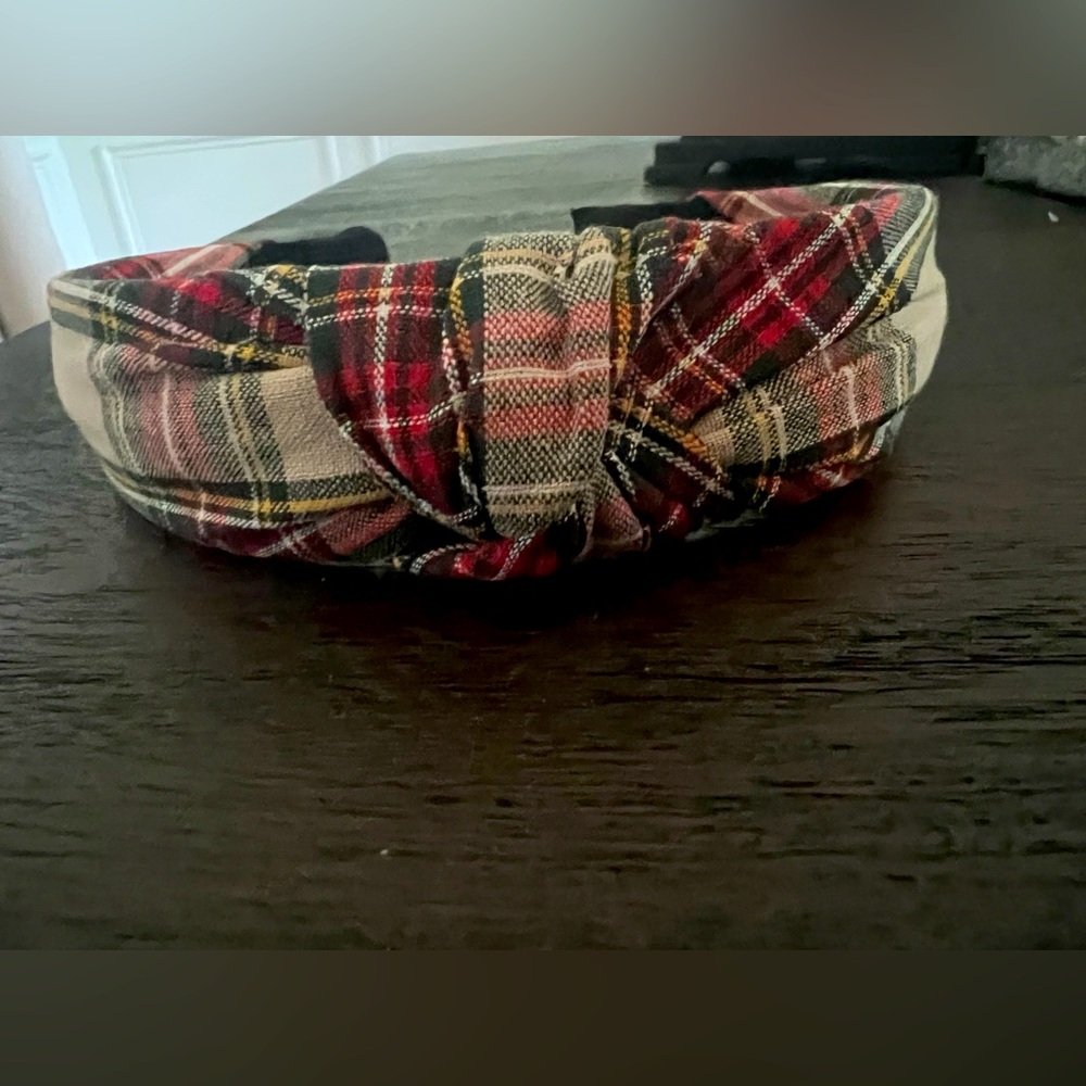 NWT headband plaid